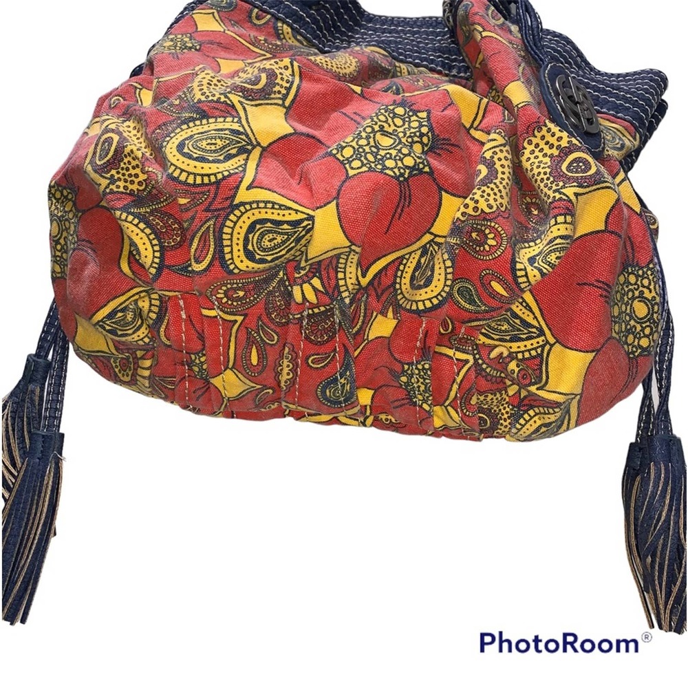 RED BY MARC ECKO - Blue/red/yellow cloth and “leather-like” trim purse - Picture 4 of 10